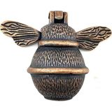 Mbb E-Ticaret Antika Tarz Dekoratif Pirinç Arı Kapı Tokmağı, Taktak - Küçük, 123X150MM, Antik