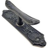 Mbb E-Ticaret Antika Tarz Dekoratif Pirinç Çiçekli Pencere Kolu - 165X38 Mm, Oksit