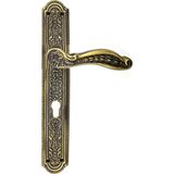 Mbb E-Ticaret Antika Tarz Dekoratif Pirinç Ulu Model Desenli Banyo, Wc Kapı Kolu - 354X57 Mm, Antik