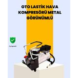 Mbb E-Ticaret Araç Çakmak Girişli Metal Hava Kompresörü 10A Güçlü Motor