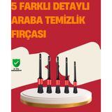 Mbb E-Ticaret Araç Içi Detaylı Temizlik Seti-Araba Jant ve Iç Yüzey Temizlik Fırçaları