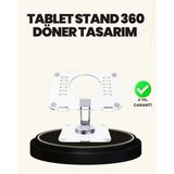 Mbb E-Ticaret Ayarlanabilir Şeffaf Tablet Standı Kaymaz Silikon Tabanlı
