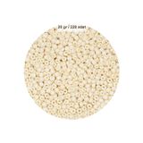 Mbb E-Ticaret Beyaz Renk 4 mm Yaklaşık 220 adet/20 gram Cam Boncuk Oya Yazma Bileklik ve Kolye