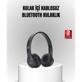 Mbb E-Ticaret Bluetooth Kablosuz Kulaklık – Extra Bass, TF Kart, Mikrofonlu, Ayarlanabilir Ergonomik Tasarım