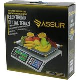mbb e-ticaret büyük dijital karpuz terazi tartı 40kg/2gr 7 hafızası fiş şarjlı acs-809t