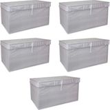 Mbb E-Ticaret Çok Amaçlı Düzenleyici Kutu Organizer Cırt Cırtlı Hurç Mega Plus Boy 40CM x 30CM x 70CM (5 Adet)