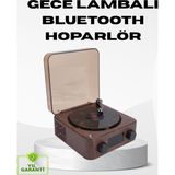 Mbb E-Ticaret Dekoratif Gece Işığı Bluetooth Hoparlör Dijital Saat Çok Yönlü Sesli Aydınlatma