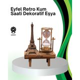 Mbb E-Ticaret Dekoratif Kum Saati – Ahşap Malzeme, Hediyelik Masa Aksesuarı