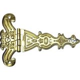 Mbb E-Ticaret Dekoratif, Sac Tek Kuyruklu Menteşe - 69X102 Mm, Büyük, Sarı, 100 Adet