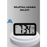 Mbb E-Ticaret Dijital Masa Saati Sensörlü Aydınlatmalı Alarm ve Sıcaklık Ölçerli