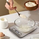 Mbb E-Ticaret Dijital Mutfak Terazisi Paslanmaz Çelik Elektronik LCD Ağırlık 5 kg Ölçeklii Pişirme Ölçü Aleti