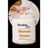 Mbb E-Ticaret Doğal Özel Seri Kokulu Dekoratif Kavanoz Mum 210 cc - Hamam Esansı - RYL