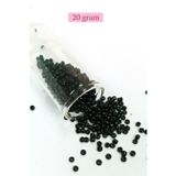 Mbb E-Ticaret Dökme Cam Kum Boncuk (8/0) 3 mm - 20 Gram - Parlak Siyah - BNC170