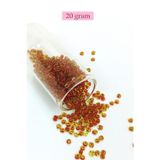 Mbb E-Ticaret Dökme Cam Kum Boncuk (8/0) 3 mm - 20 Gram - Şeffaf Sarı Kırmızı - BNC175