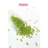 Mbb E-Ticaret Dökme Cam Kum Boncuk (8/0) 3 mm - 60 Gram - Ihlamur Yeşili - BNC205