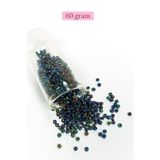 Mbb E-Ticaret Dökme Cam Kum Boncuk (8/0) 3 mm - 60 Gram - Lacivert Yeşil - BNC210