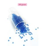 Mbb E-Ticaret Dökme Cam Kum Boncuk (8/0) 3 mm - 60 Gram - Şeffaf Açık Mavi - BNC204