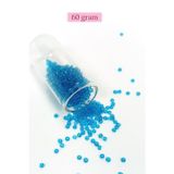 Mbb E-Ticaret Dökme Cam Kum Boncuk (8/0) 3 mm - 60 Gram - Şeffaf Deniz Mavi - BNC221