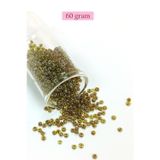 Mbb E-Ticaret Dökme Cam Kum Boncuk (8/0) 3 mm - 60 Gram - Yeşil Siyah - BNC223