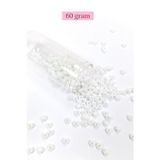 Mbb E-Ticaret Dökme Cam Kum Boncuk Büyük Boy (6/0) 4 mm - 60 Gram - Kar Beyaz - BNC109
