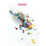 Mbb E-Ticaret Dökme Cam Kum Boncuk Büyük Boy (6/0) 4 mm - 60 Gram - Karışık Renkli - BNC132