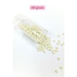 Mbb E-Ticaret Dökme Cam Kum Boncuk Büyük Boy (6/0) 4 mm - 60 Gram - Krem - BNC107