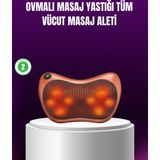 Mbb E-Ticaret Ergonomik Derin Yoğurmalı Boyun Bel Sırt Masaj Cihazı Priz Çakmak Girişli