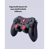 Mbb E-Ticaret Ergonomik Tasarımlı Kablosuz Bluetooth Gamepad Titreşimli
