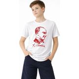 Mbb E-Ticaret Erkek Çocuk Atatürk Baskılı Tişört Kısa Kollu Bisiklet Yaka T-Shirt - Beyaz - 12 - 13 Yaş