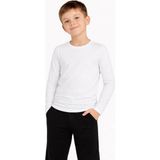 Mbb E-Ticaret Erkek Çocuk Basic Uzun Kollu Tişört Okul Günlük Rahat T-Shirt - Beyaz - 9 Yaş