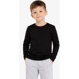 Mbb E-Ticaret Erkek Çocuk Basic Uzun Kollu Tişört Okul Günlük Rahat T-Shirt - Siyah - 13 Yaş