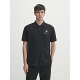 Mbb E-Ticaret Erkek Pike Polo Yaka Tişört Düğmeli Baskılı T-Shirt - Beyaz - 2XL