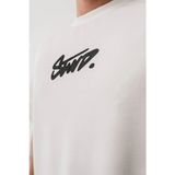Mbb E-Ticaret Erkek Tişört Yazlık Baskılı Oversize Kısa Kol T-Shirt - Beyaz