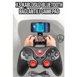 Mbb E-Ticaret Game Stick Android Uyumlu Gamepad X3 Standlı Oyun Kolu Bluetooth Bağlantılı