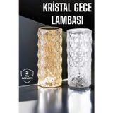 Mbb E-Ticaret Gece Lambası Kristal Lamba Dokunmatik Şarjlı Hediyelik