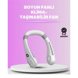 Mbb E-Ticaret Giyilebilir Bladeless Boyun Fanı | 360° Serinlik, 5 Kademe Rüzgar, USB Şarjlı Sessiz Mini Klima