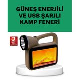 Mbb E-Ticaret Güneş Enerjili Alev Efektli Lamba – COB Teknolojili, Dış Mekan Aydınlatma