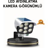 Mbb E-Ticaret Güneş Paneliyle Şarj Olan Hareket Sensörlü Dış Mekan Güvenlik Lambası Ayarlanabilir