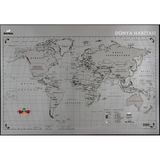 Mbb E-Ticaret Gürbüz 22001 Kazınabilir Dünya Haritası 35X50-(***9 Adet***)