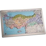 Mbb E-Ticaret Gürbüz 25031 Kabartma Harita Türkiye Bölgeler 35X50