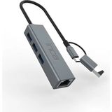 Mbb E-Ticaret Inca IUTP-03T USB Hubx3 USB 3.0 10 Gbps+Ethernet RJ45 1000MBPS Çoklayıcı