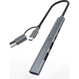 Mbb E-Ticaret Inca IUTP-06T USB 3.0 Type-C 3.1 Hub 1 x USB 3.0 +2 x USB+TYPE-C+PD100W 2.0 Alumınyum Kasa Çoklayıcı