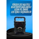 Mbb E-Ticaret Işıklı Bluetooth Hoparlör Ses Bombası Taşınabilir Yüksek Ses Kaliteli Radyo Özelliği