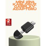 Mbb E-Ticaret Kablosuz Carplay ve Android Auto Adaptörü – Usb-A & Type-C Girişli Akıllı Dönüştürücü