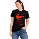 Mbb E-Ticaret Kadın Türkiye Ay Yıldız 2026 Dünya Kupasi Taraftar Forma T-Shirt - Siyah