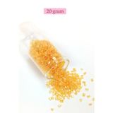 Mbb E-Ticaret Kesme Cam Boncuk 2mm - 20 Gram - Şeffaf Açık Sarı -BNC335