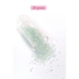 Mbb E-Ticaret Kesme Cam Boncuk 2mm - 20 Gram - Şeffaf Beyaz -BNC320