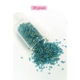 Mbb E-Ticaret Kesme Cam Boncuk 2mm - 20 Gram - Şeffaf Çam Yeşili -BNC332