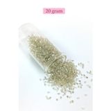 Mbb E-Ticaret Kesme Cam Boncuk 2mm - 20 Gram - Şeffaf Gümüş -BNC330