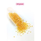 Mbb E-Ticaret Kesme Cam Boncuk 2mm - 20 Gram - Şeffaf Koyu Sarı -BNC313